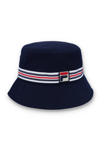 FILA Jojo Heritage Stripe Bucket Hat Navy - Raw Menswear