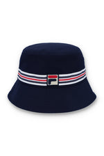 Carica l&#39;immagine nel visualizzatore di Gallery, FILA Jojo Heritage Stripe Bucket Hat Navy - Raw Menswear
