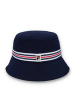 Load image into Gallery viewer, FILA Jojo Heritage Stripe Bucket Hat Navy - Raw Menswear
