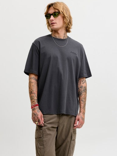 Jack & Jones Archive Graphic Tee in Asphalt Grey