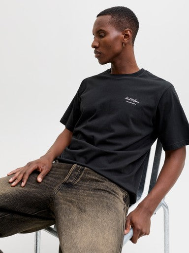 Jack & Jones Archive Graphic Tee in Black