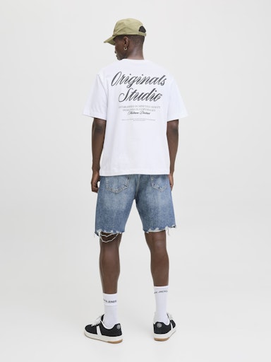 Jack & Jones Norrebro Type Tee in White