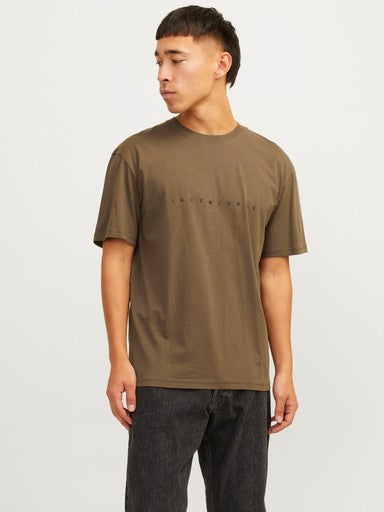 Jack & Jones Star Tee in Cocoa