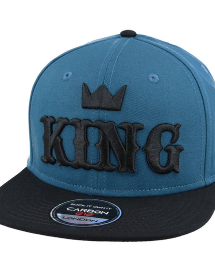 Carbon King Snapback Cap Blue