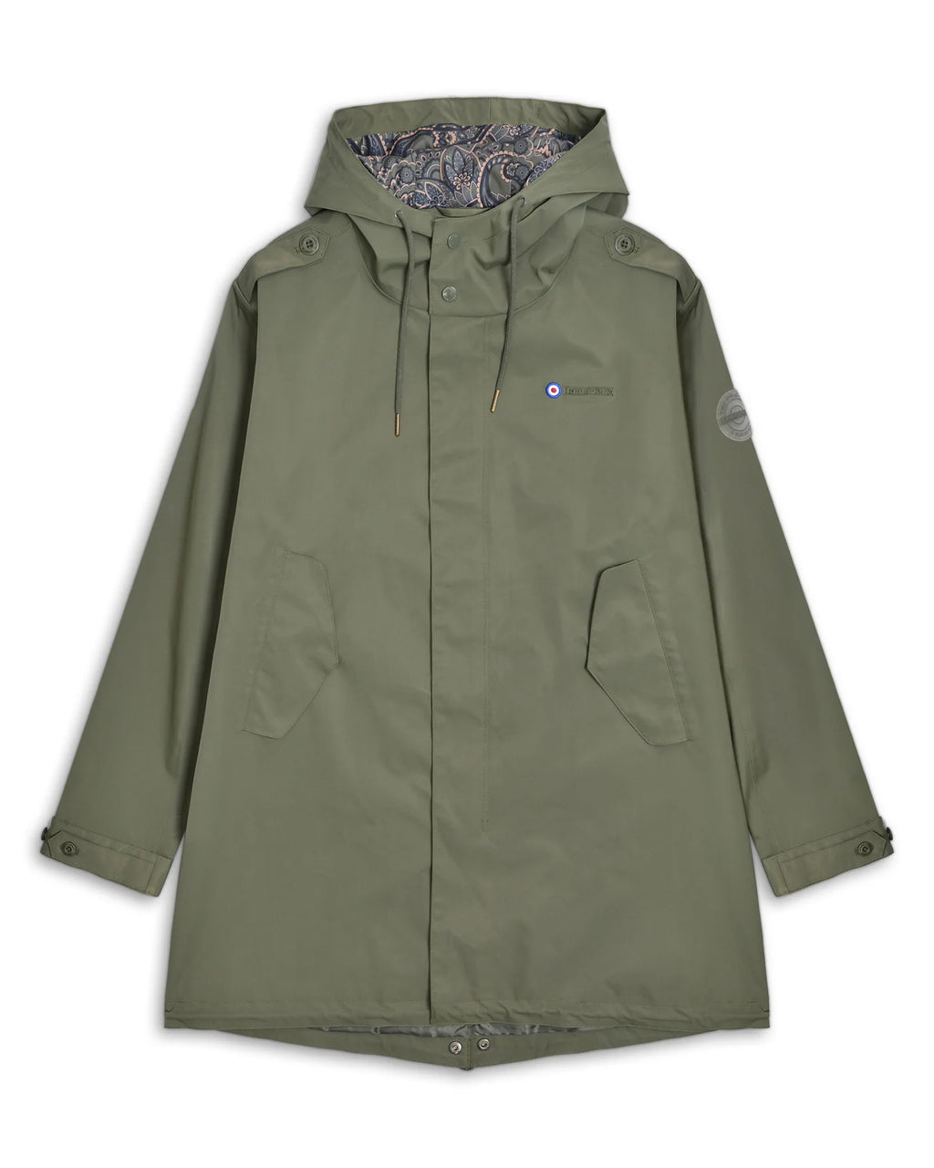 Lambretta Waterproof Parka Khaki - Raw Menswear