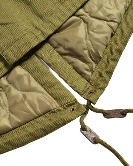 Lambretta Cotton Canvas Fishtail Parka Khaki - 678 Raw Menswear
