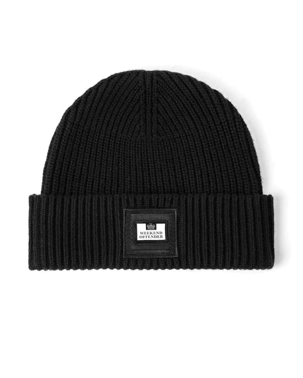 Weekend Offender Lehto Beanie Black - Raw Menswear