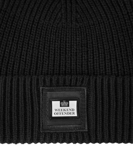 Weekend Offender Lehto Beanie Black - Raw Menswear