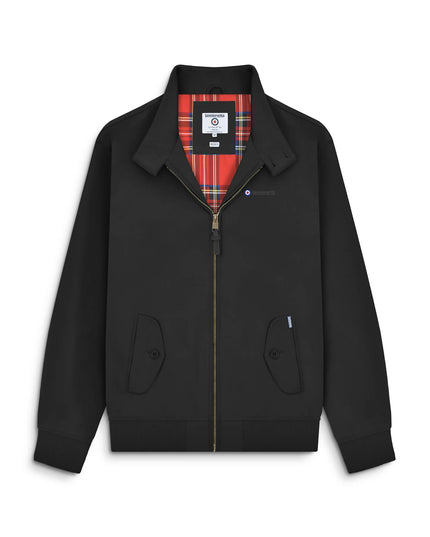 Lambretta Shower Resistant Harrington Jacket in Black - 654