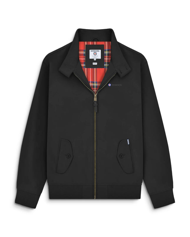 Lambretta Shower Resistant Harrington Jacket in Black - 654