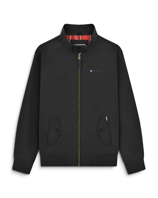 Lambretta Shower Resistant Harrington Jacket in Black - 654