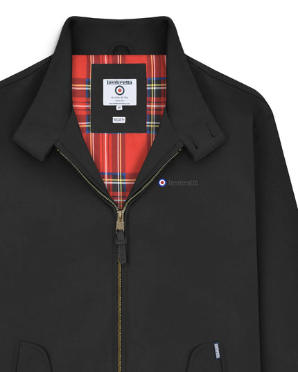 Lambretta Shower Resistant Harrington Jacket in Black - 654