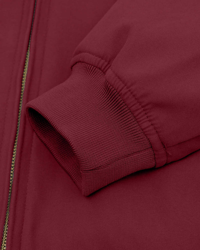 Lambretta Shower Resistant Harrington Jacket Burgundy - 600