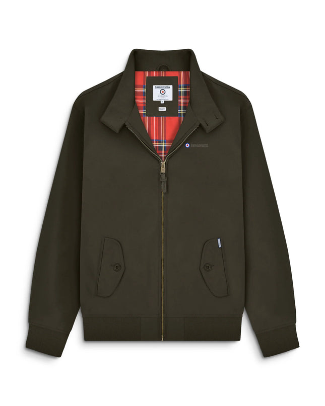 Lambretta Shower Resistant Harrington Jacket in Khaki - 651
