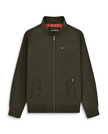 Lambretta Shower Resistant Harrington Jacket in Khaki - 651