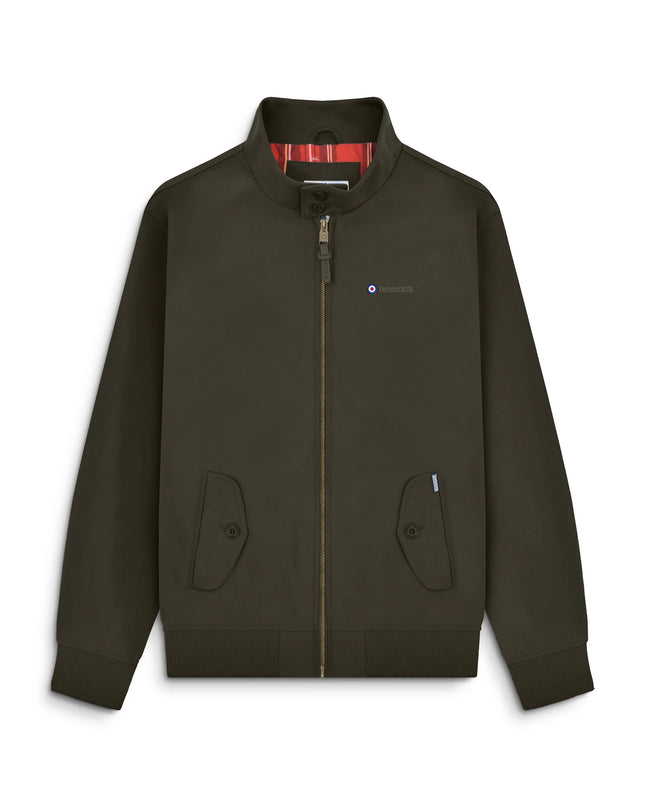 Lambretta Shower Resistant Harrington Jacket in Khaki - 651
