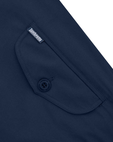 Lambretta Shower Resistant Harrington Jacket in Navy - 606