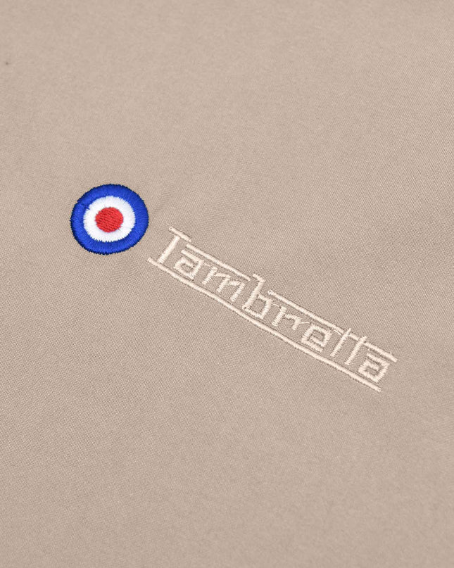 Lambretta Shower Resistant Harrington Jacket in Stone - 653