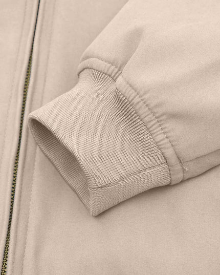 Lambretta Shower Resistant Harrington Jacket in Stone - 653