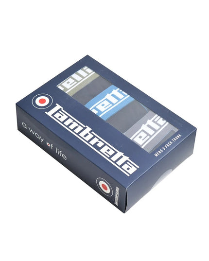 Lambretta 3 Pack Classic Boxers Black