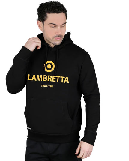 Lambretta Brand Target Hoodie Black/Gold