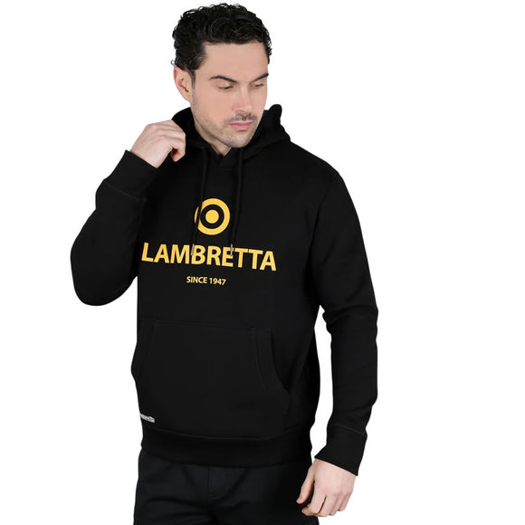 Lambretta Brand Target Hoodie Black/Gold