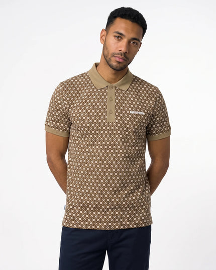 Lambretta GEO Roundel Polo Lead Grey