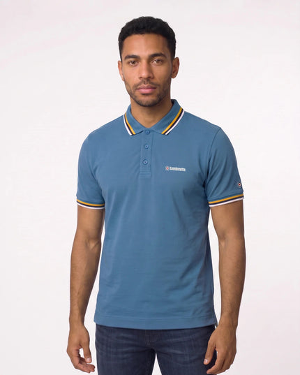 Lambretta Triple Tipped Polo Dark Blue /Gold/Navy/Jet Stream