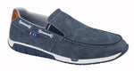 Load image into Gallery viewer, R21 Twin Gusset Leisure Shoe Navy M142C - Raw Menswear

