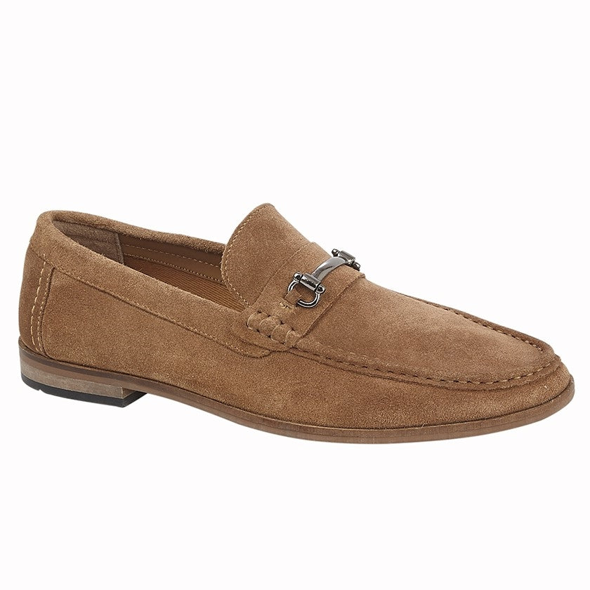 Roamers Slip On Real Suede Loafer Tan M595BS - Raw Menswear