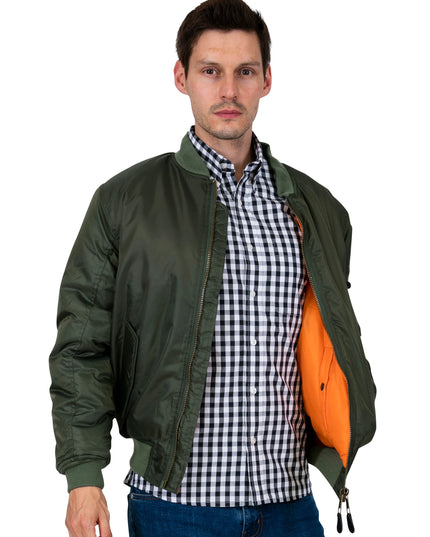 Relco MA1 Flight Jacket in Olive Green
