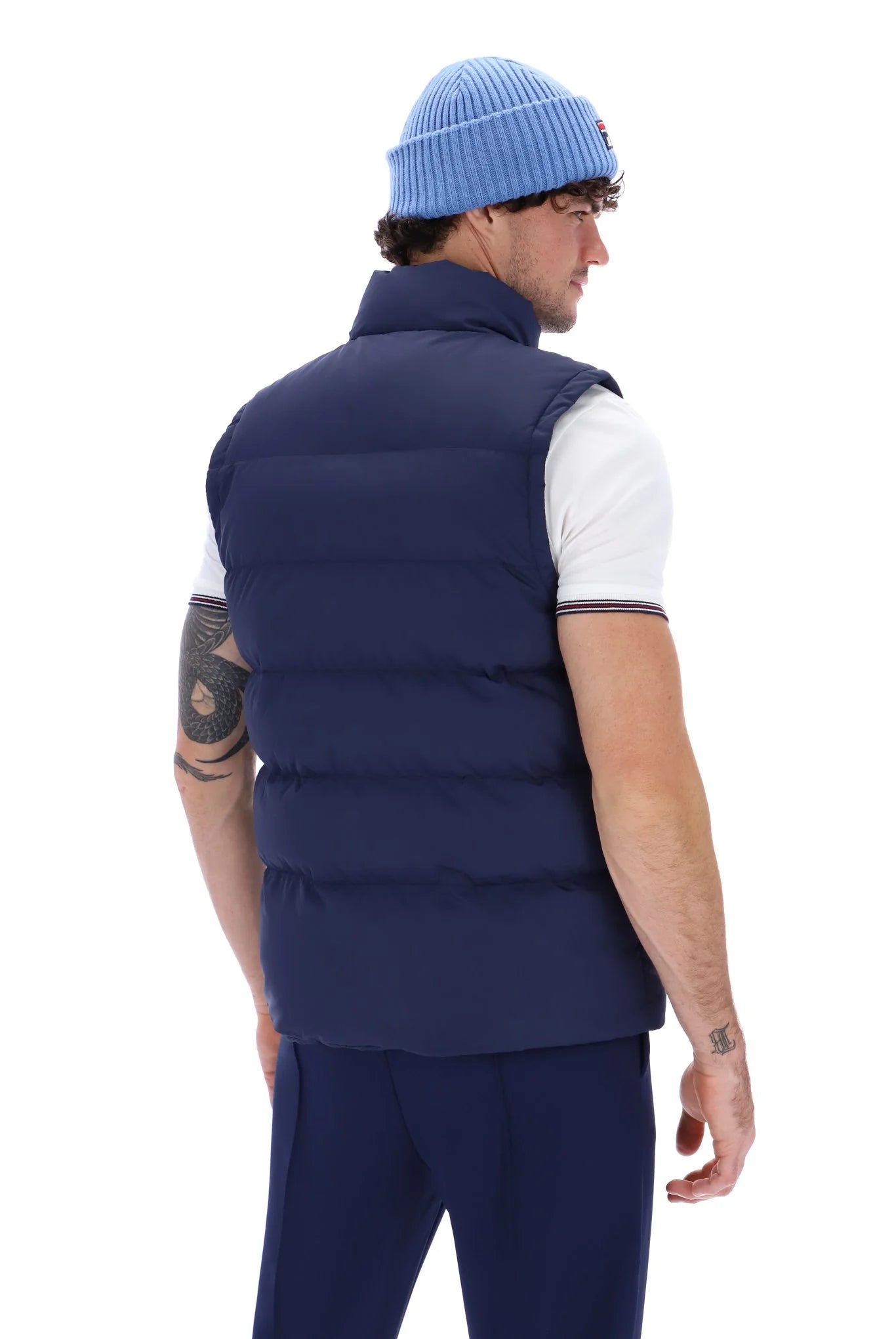 FILA Milton Archive Puffa Gilet Navy - Raw Menswear