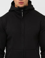 Load image into Gallery viewer, Marshall Artist Siren Full Zip Injection Hoodie // Black - Raw Menswear
