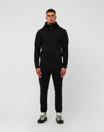 Load image into Gallery viewer, Marshall Artist Siren Full Zip Injection Hoodie // Black - Raw Menswear
