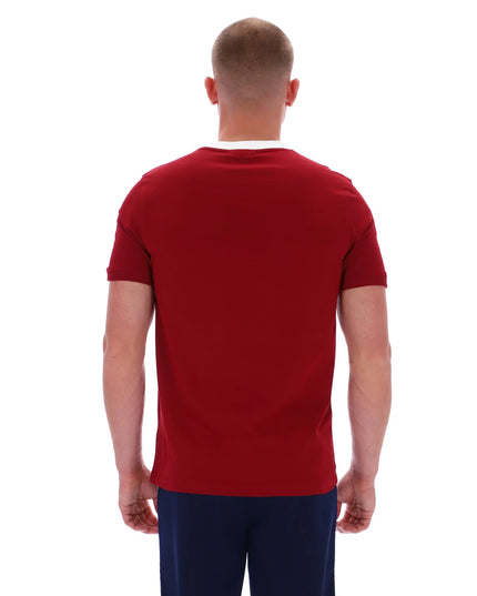 Sergio Tacchini Supermac Tee Rhubarb/Gardenia/Aruba Blue