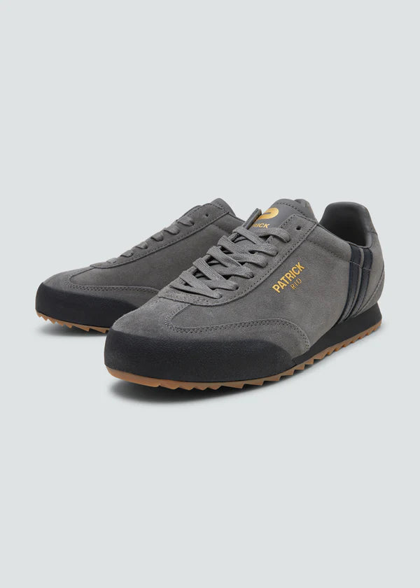 Patrick Rio Trainers Charcoal Grey / Black - Raw Menswear