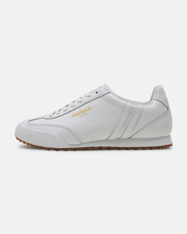 Patrick Rio Runner Trainer in White Leather