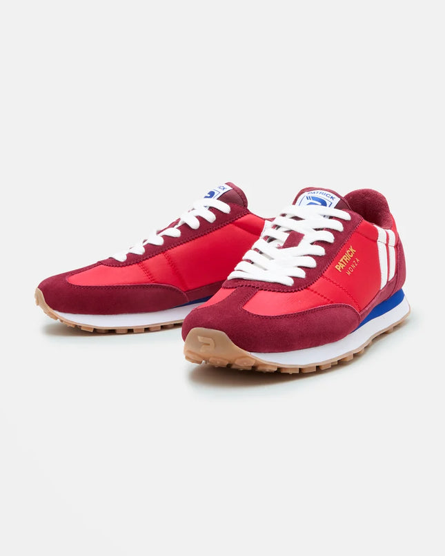 Patrick Monza Runner Trainer Dark Red/Red/White
