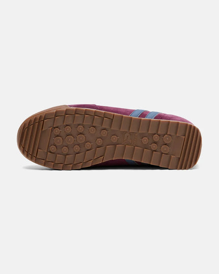 Patrick Dijon Runner Trainer in Burgundy/Blue