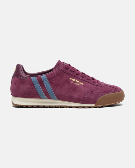 Patrick Dijon Runner Trainer in Burgundy/Blue