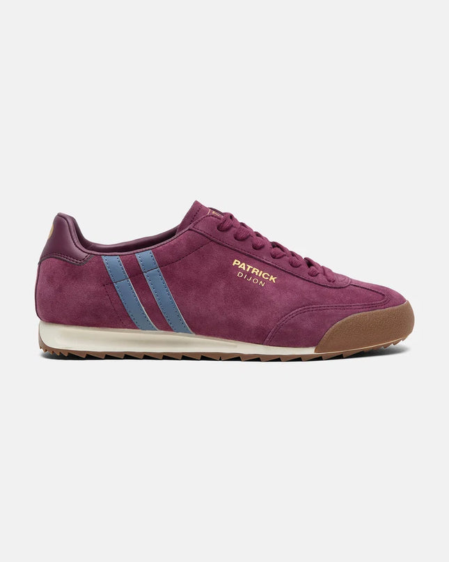 Patrick Dijon Runner Trainer in Burgundy/Blue