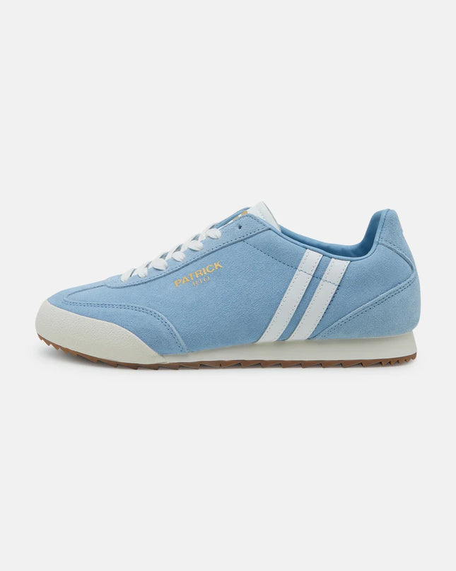 Patrick Rio Runner Trainer in Sky Blue/White