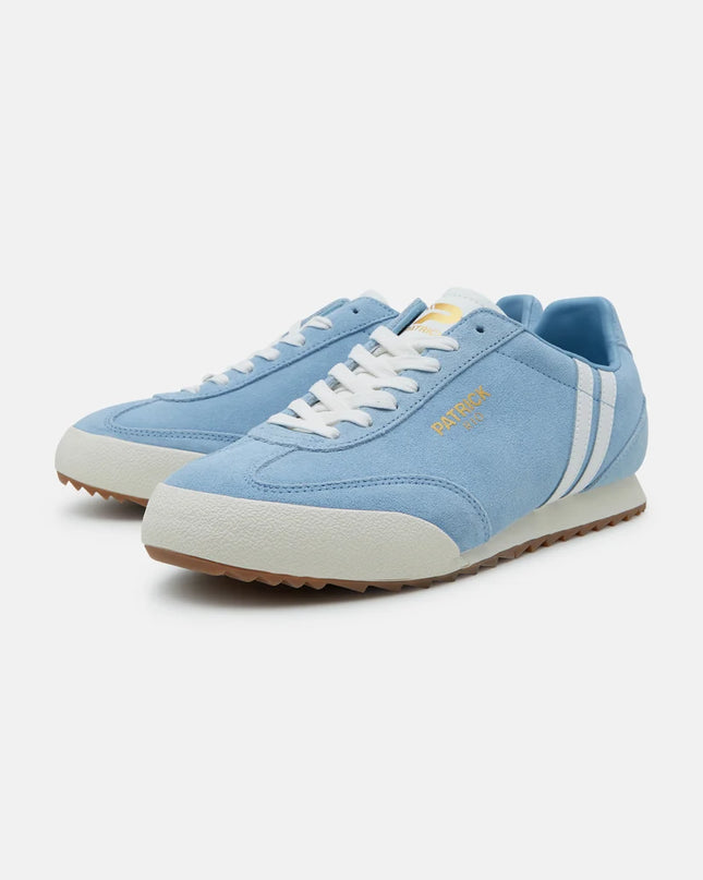 Patrick Rio Runner Trainer in Sky Blue/White