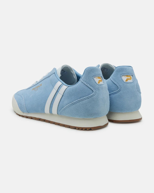 Patrick Rio Runner Trainer in Sky Blue/White