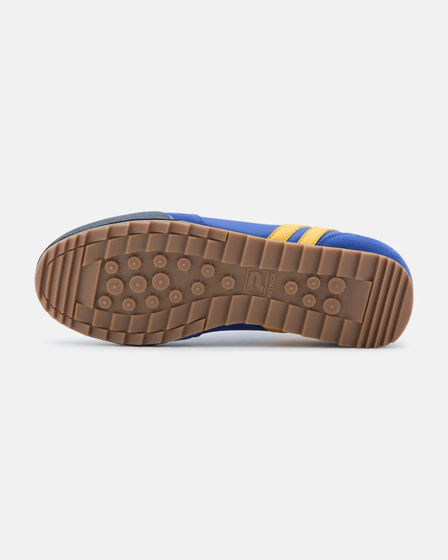 Patrick Rio Suede Trainers Blue/Yellow