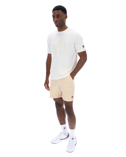 FILA Pepe Flocked Logo Tee Ecru