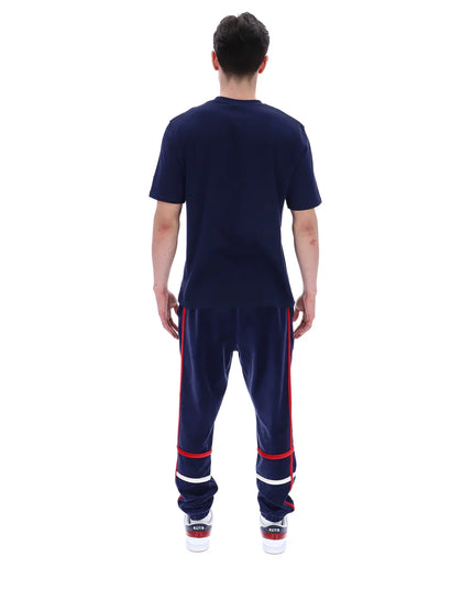 FILA Pepe Flocked Logo Tee Navy