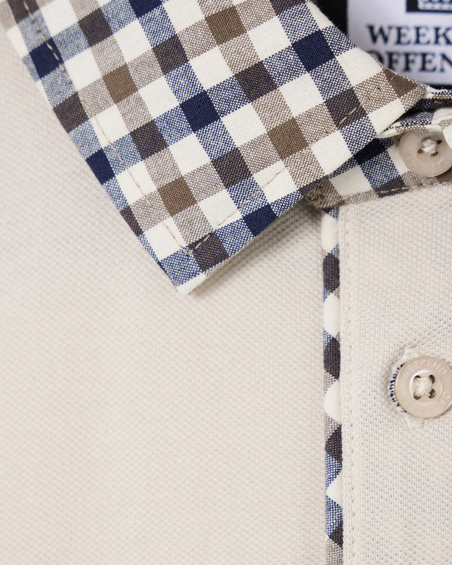 Weekend Offender Costa Polo Shirt Cement
