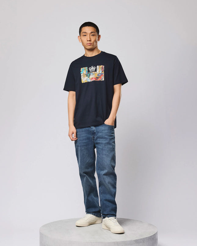 Weekend Offender D'Arblay Graphic T-Shirt Navy