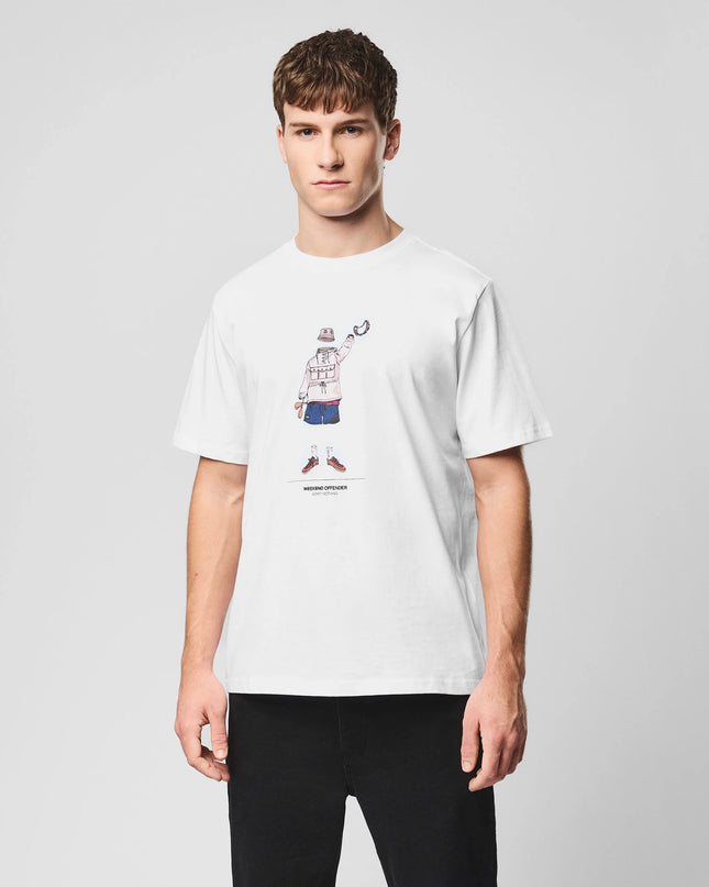 Weekend Offender Hassen Graphic Tee White